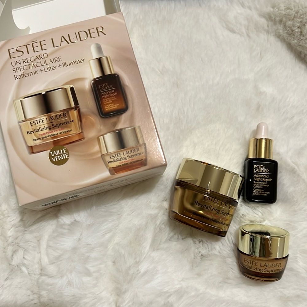 ESTEE LAUDER REVITALIZING SUPREME+GLOBLE ANYI-AGING CELL POWER EYE BALM 15ML SET